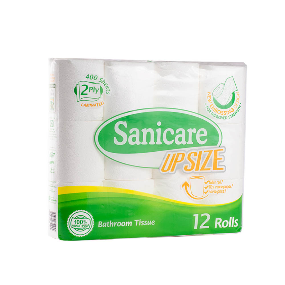 BATHROOM TISSUE 12 ROLLS SANICARE