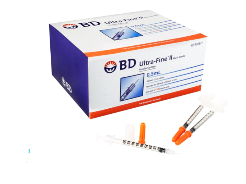 BD INSULIN SYRINGE 0.5ML G.30
