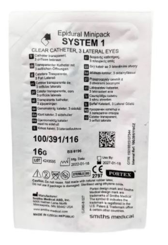 EPIDURAL PORTEX G.16